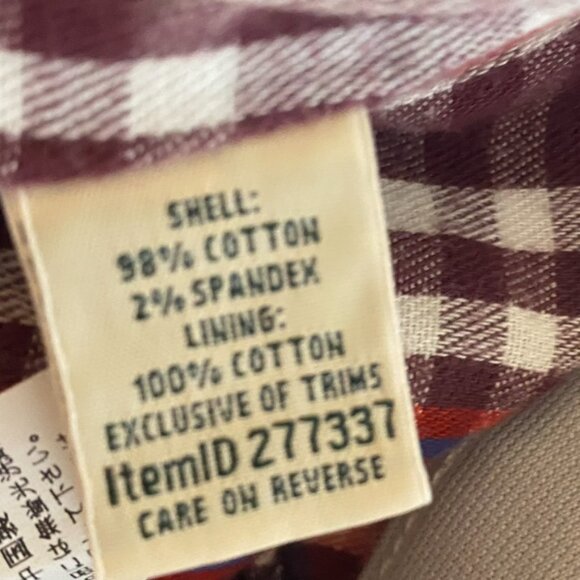 L.L. Bean Classic Fit Flannel lined khaki pants size 6 M/T NWT women's - Picture 7 of 7